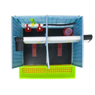 Poussinière 2 sections 40cm - Élevage durable Eggceterra