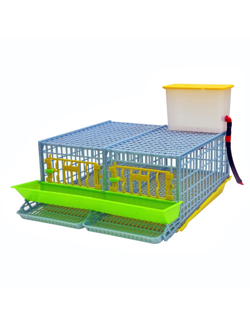 Cage pour Caille Pondeuse 2 Sections - Eggceterra