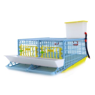 Cage pour Caille Pondeuse 2 Sections - Eggceterra