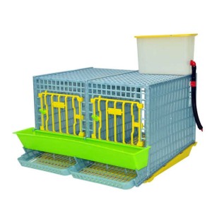 Cage d'élevage perdrix 2 sections - Eggceterra
