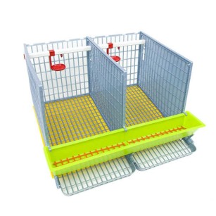 Cage d'élevage perdrix 2 sections - Eggceterra