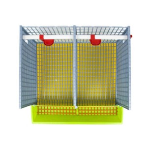 Cage d'élevage perdrix 2 sections - Eggceterra