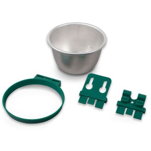 Mangeoire Bol Aluminium Durable - Eggceterra Élevage
