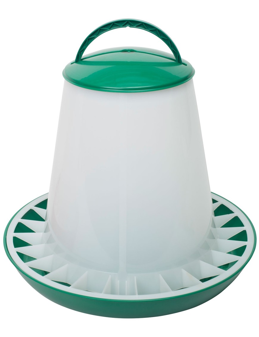 Mangeoire Anti-Gaspillage 10kg pour Poules - Eggceterra