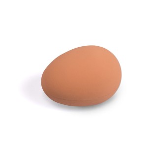 Œuf factice brun en caoutchouc - Eggceterra Élevage
