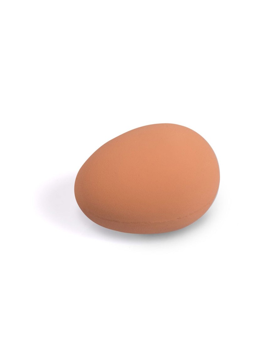 Œuf factice brun en caoutchouc - Eggceterra Élevage
