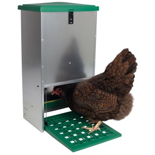Mangeoire à pédale 20 kg anti-rats | Eggceterra élevage