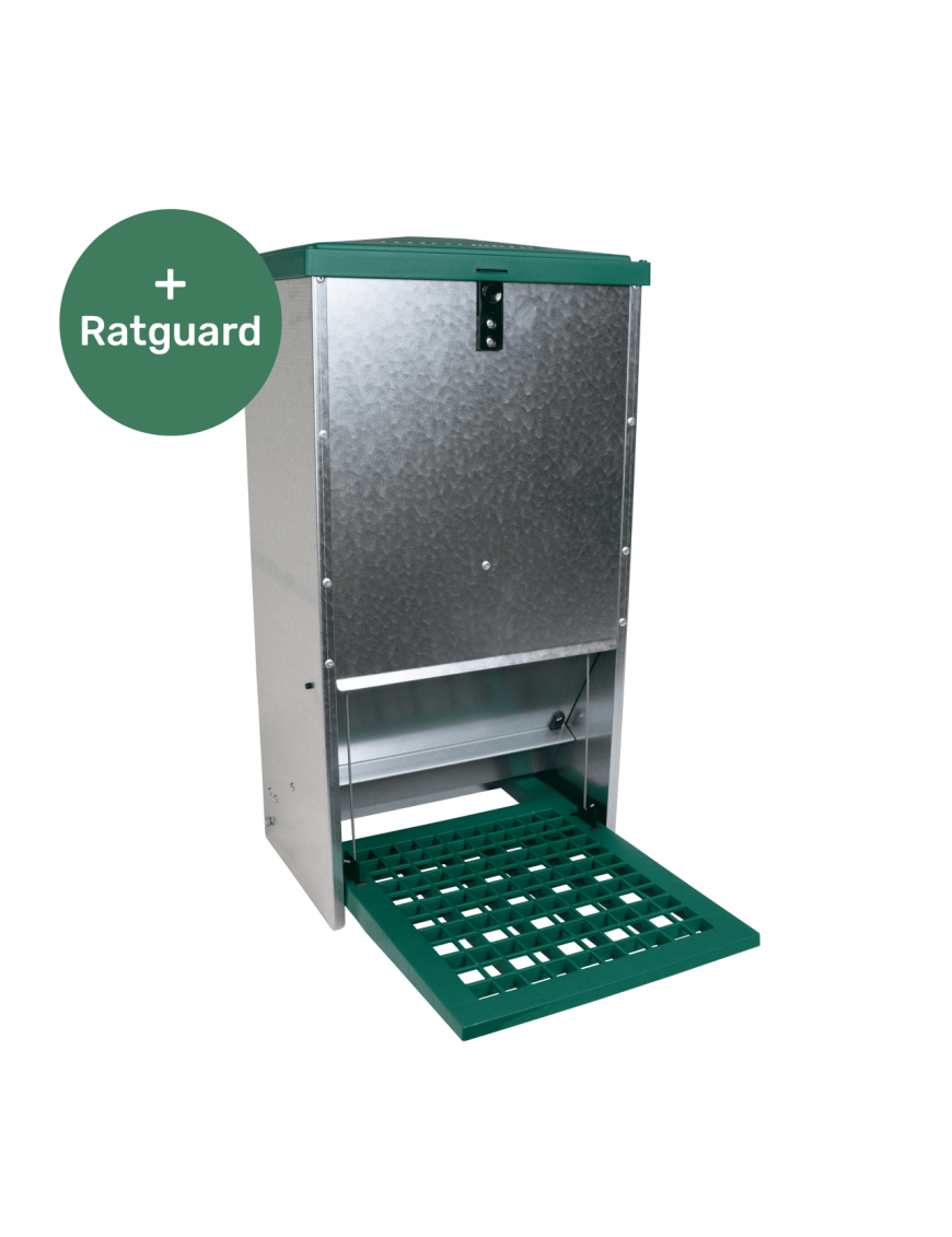 Mangeoire à pédale 20 kg anti-rats | Eggceterra élevage