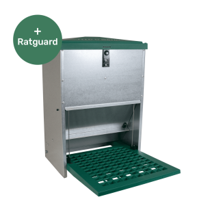 Mangeoire à pédale 12kg anti rats | Eggceterra élevage