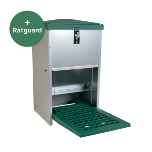 Mangeoire Feedomatic 8 kg avec protection anti-rats.