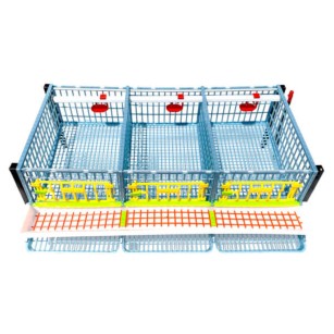 Cage caille Jumbo 3 étages - Eggceterra élevage optimal