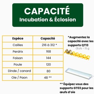 Couveuse Automatique CT120SH - Élevage Pro chez Eggceterra