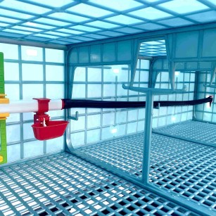 Cage de Croissance 3 Étages - Élevage Efficace Eggceterra