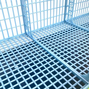 Cage de Croissance 1 Étage 40cm - Eggceterra Élevage